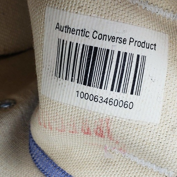 VINTAGE CONVERSE ALL STAR MADE IN THE USA Low Top Blue Canvas Sneakers main image 12